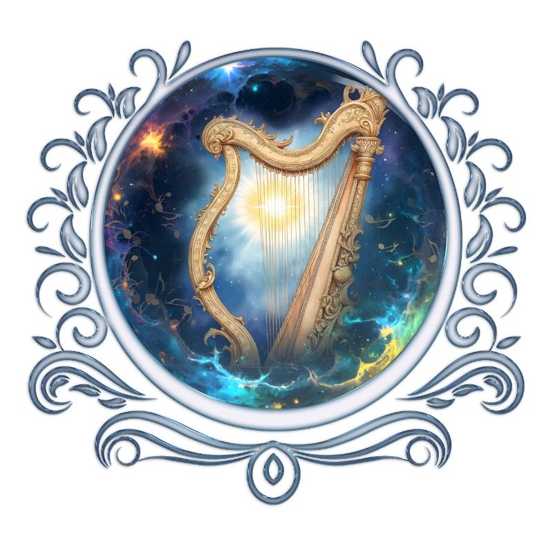 Sky Harp in Stellar Whirlpool