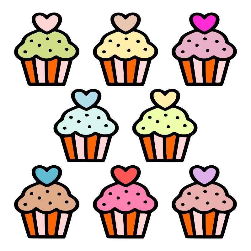 Muffins de gâteau d’anniversaire
