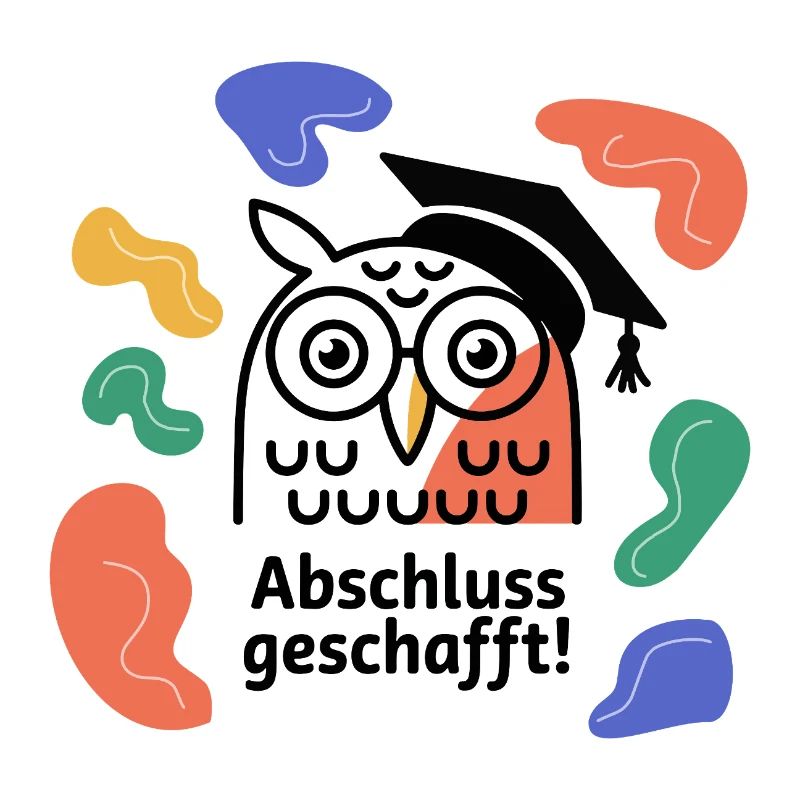 Abschluss-Eule Abstract Organic