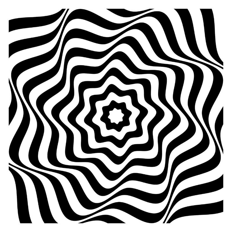 Hypnotic Black Spiral Pattern