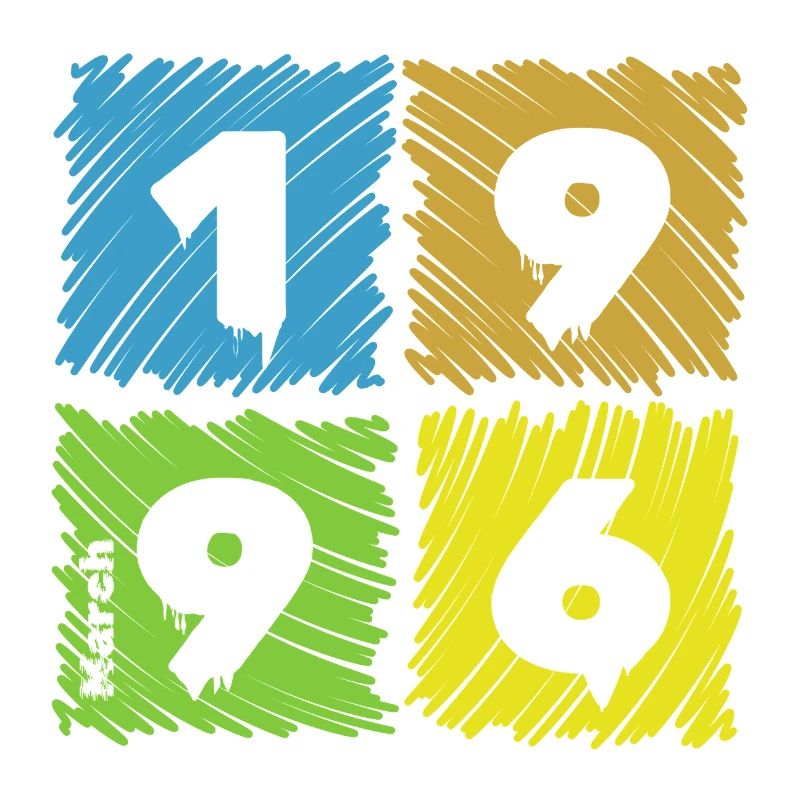30. Geburtstag Farbige Patches since 03/1996