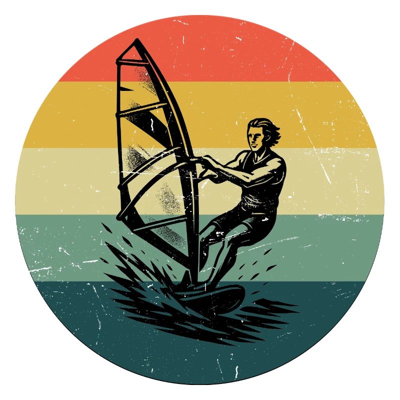 Modernes Windsurfing Artwork