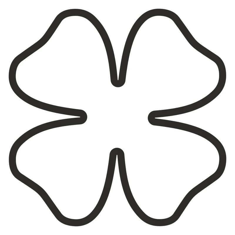 Lucky Charm Shamrock – Design minimaliste