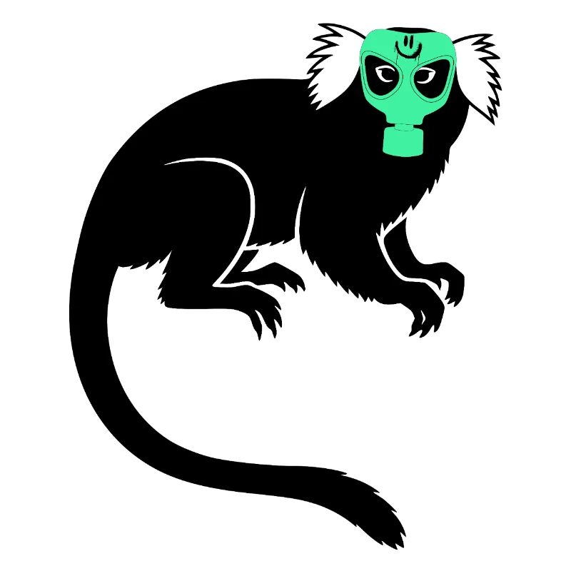 Tamarin Monkey Protest Gas Mask