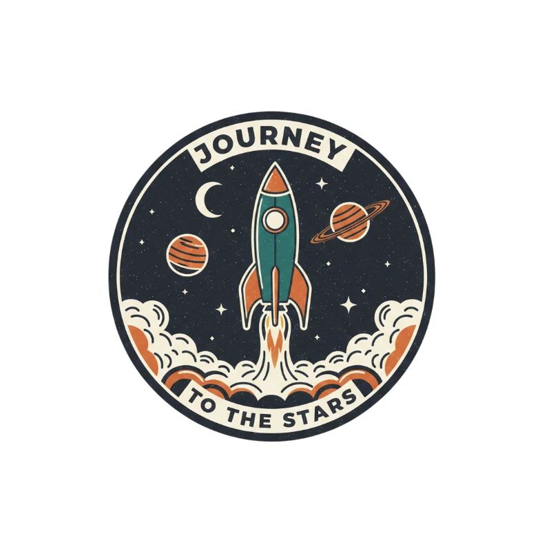Rocket Journey to the Starry Sky Patch