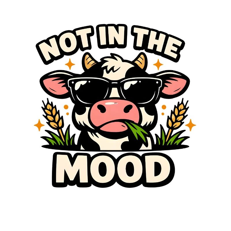 Pas d’humeur – Vache cool avec des lunettes de soleil