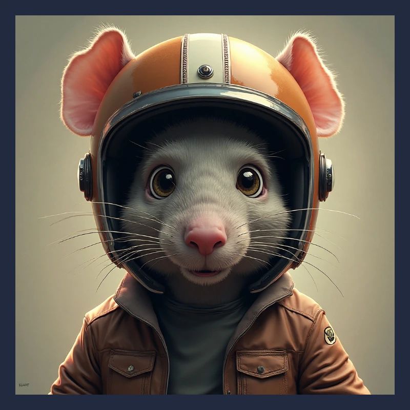 Die kleine Biker-Ratte