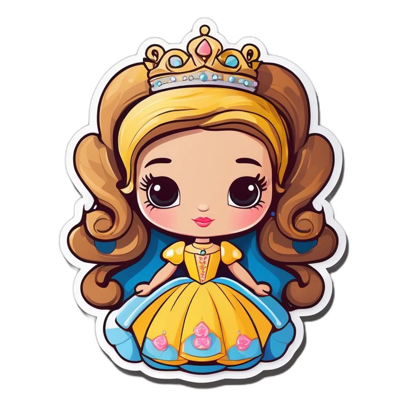 Princesse Dorée Cartoon Bijou