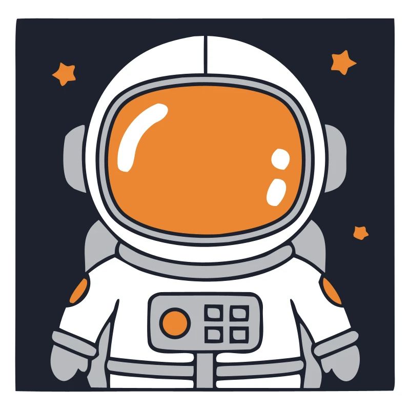 Astronaute Français Spatial Coloré