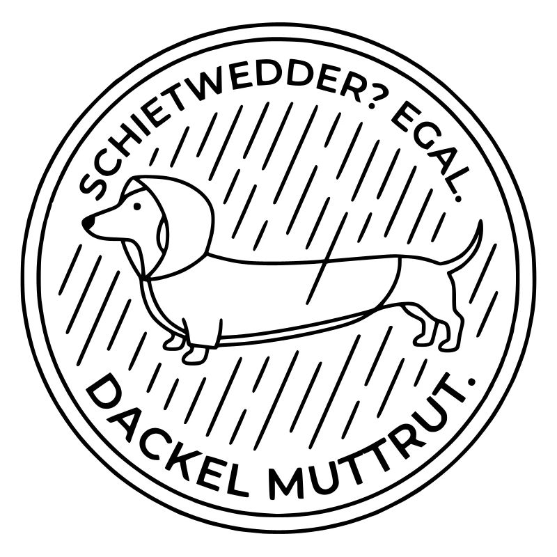 dackel mutt rut schietwetter