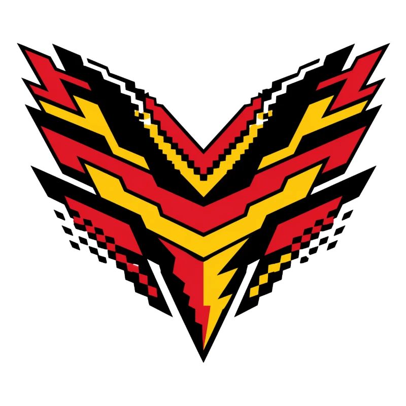 V-Pixel Storm Contrast Logo