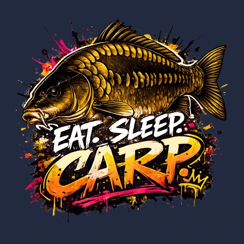 Eat Sleep Carp – Conception de pêcheur à la carpe