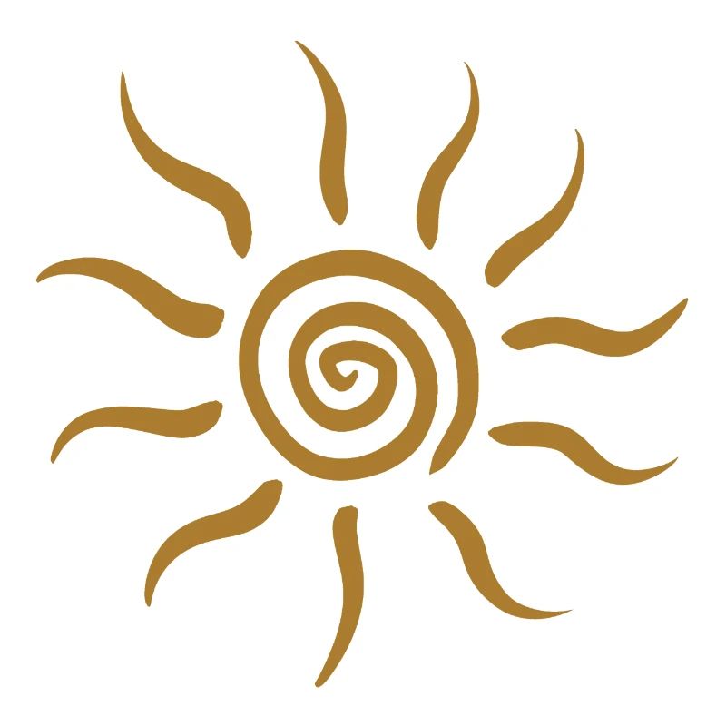Éclaboussure de Soleil en Spirale Dorée