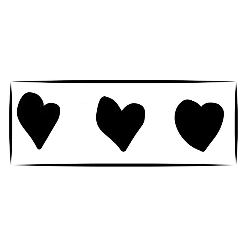 Trois Coeurs Coeur Rectangle Amour