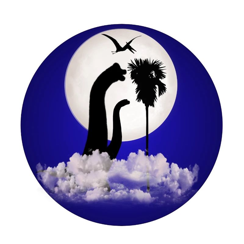 Dinosaurier bei Nacht