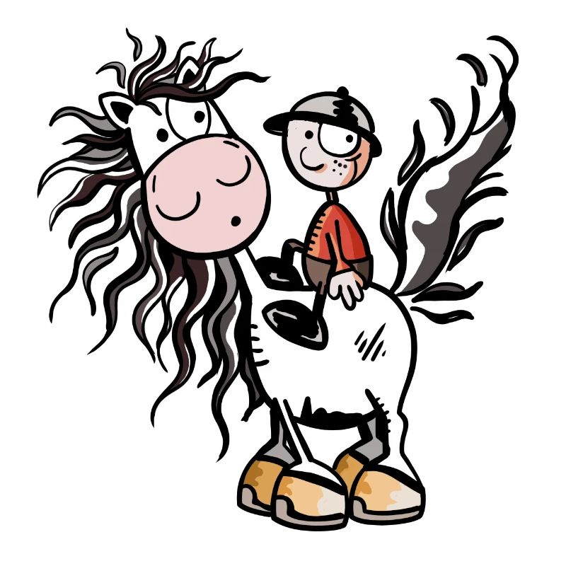 Junge aufm Pferdchen