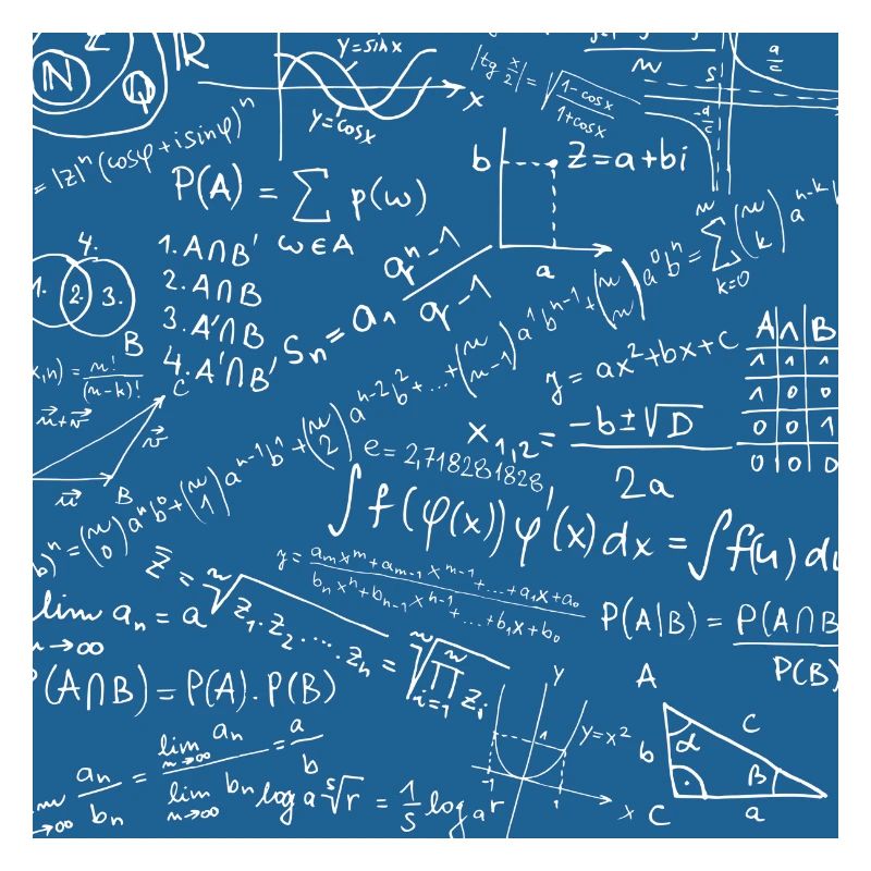Math Equation Pattern, Quadratic Formula Math Gift