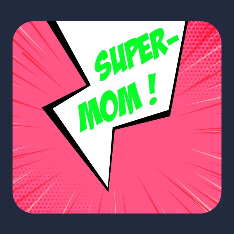 Supermom, Superheldin. Beste Mama. Comicbuch.