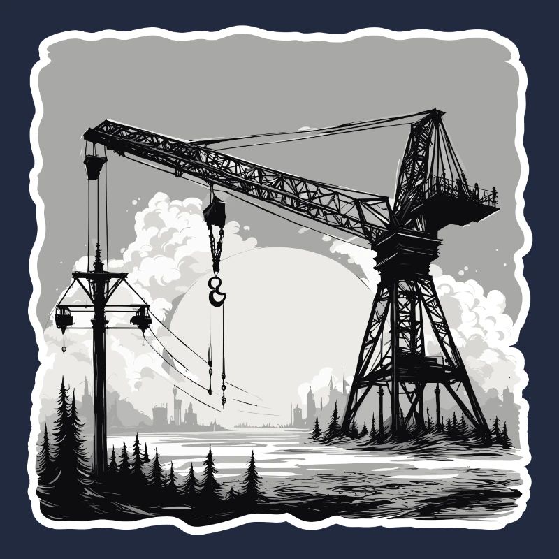 Kran / Baustelle / Seilwinde / Kransystem