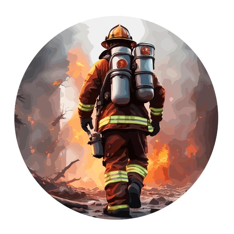 Firefighter / Fire / Fire / Extinguish / Hero