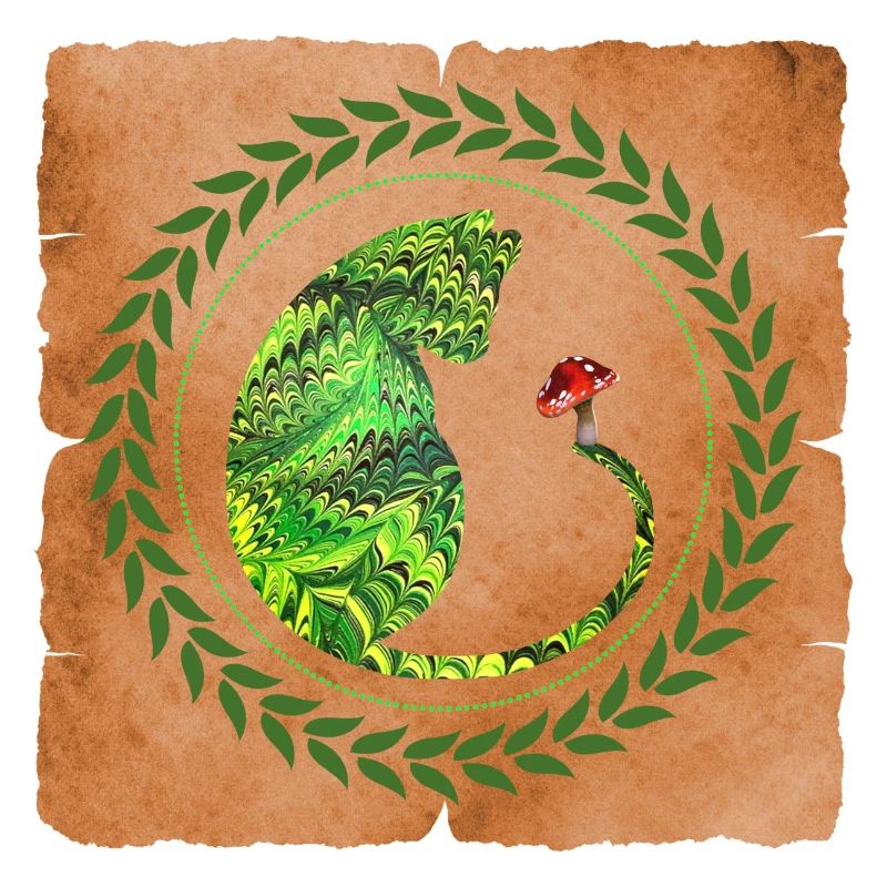 Chat aux champignons E 35