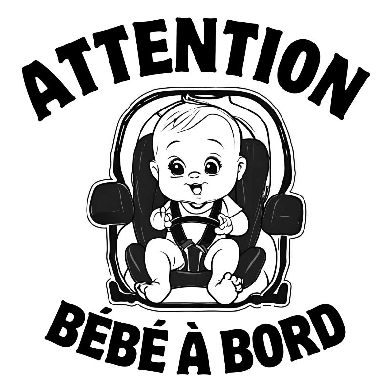 bébé à bord, enfant, bébé