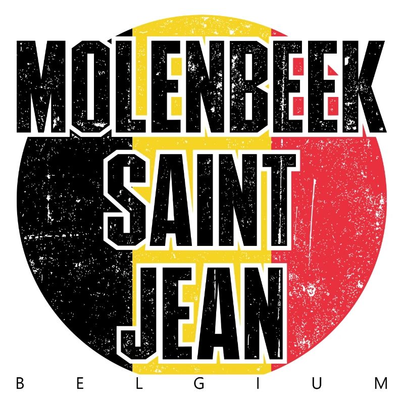 Typographie de bloc gras avec cercle rouge