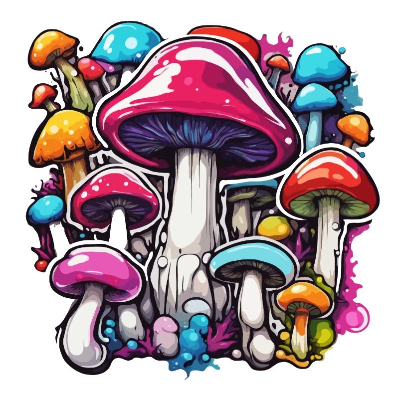 Champignon / Champignon / Prairie / Forêt / Goa / Psy
