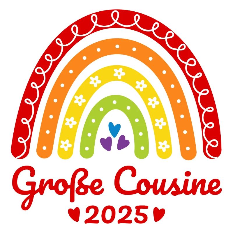 Boho Regenbogen Große Cousine 2025