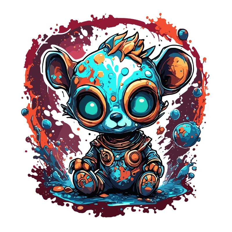 Astronaut / Space / Animal / Bear / Spaceship
