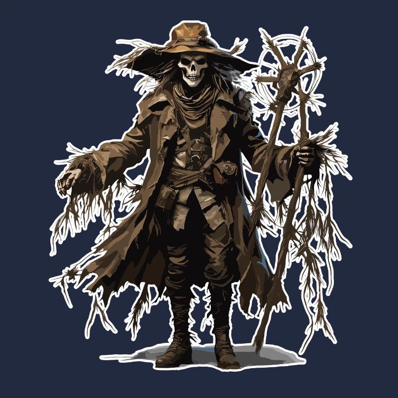 Vogelscheuche / Erntehelfer / Maisfeld / Feld