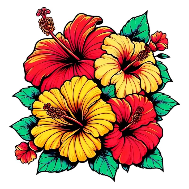 Fleurs d’hibiscus