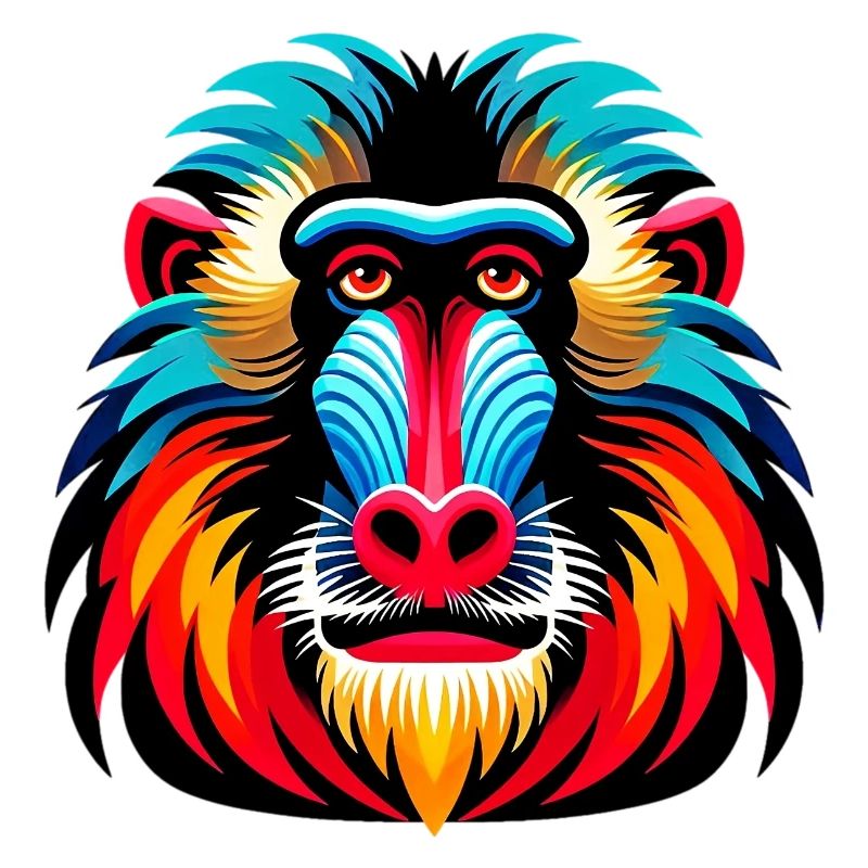 Mandrill monkey