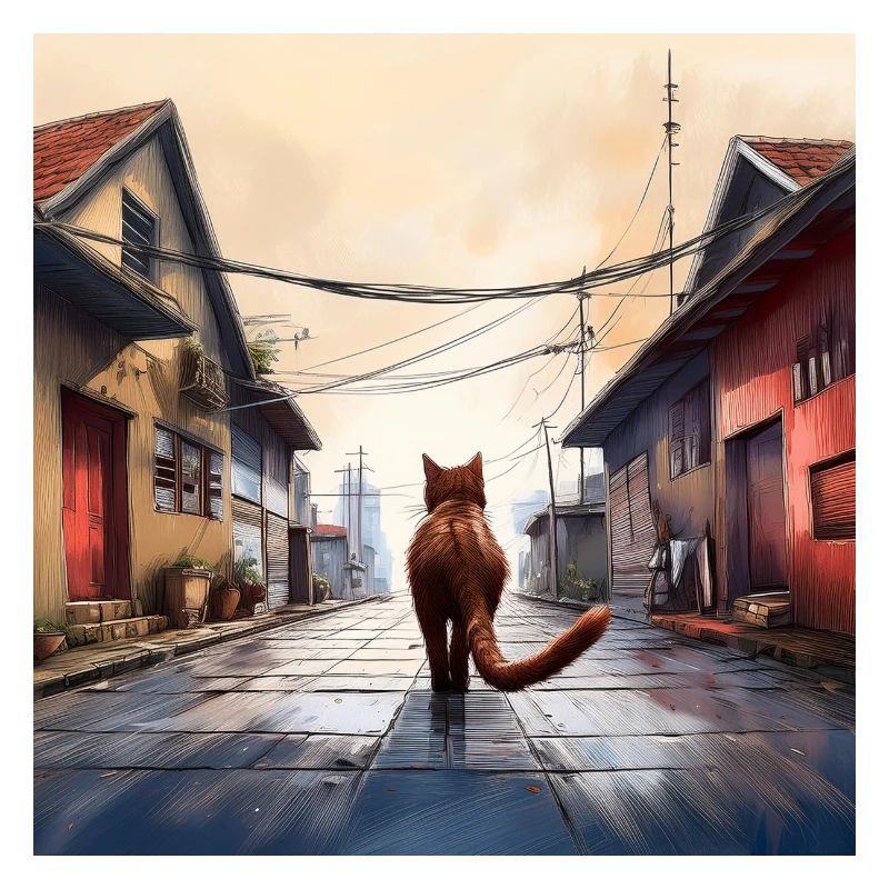 Chat de gouttière