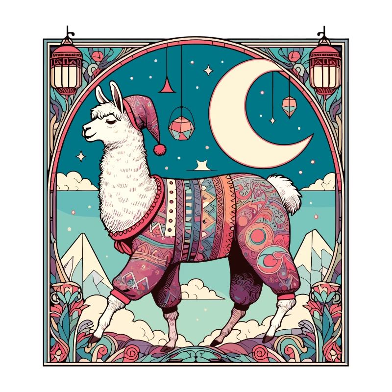 Cadeau de pyjama lama