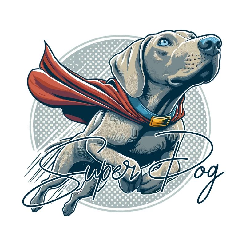 Super Hund Weimaraner Weimi Cape Geschenk