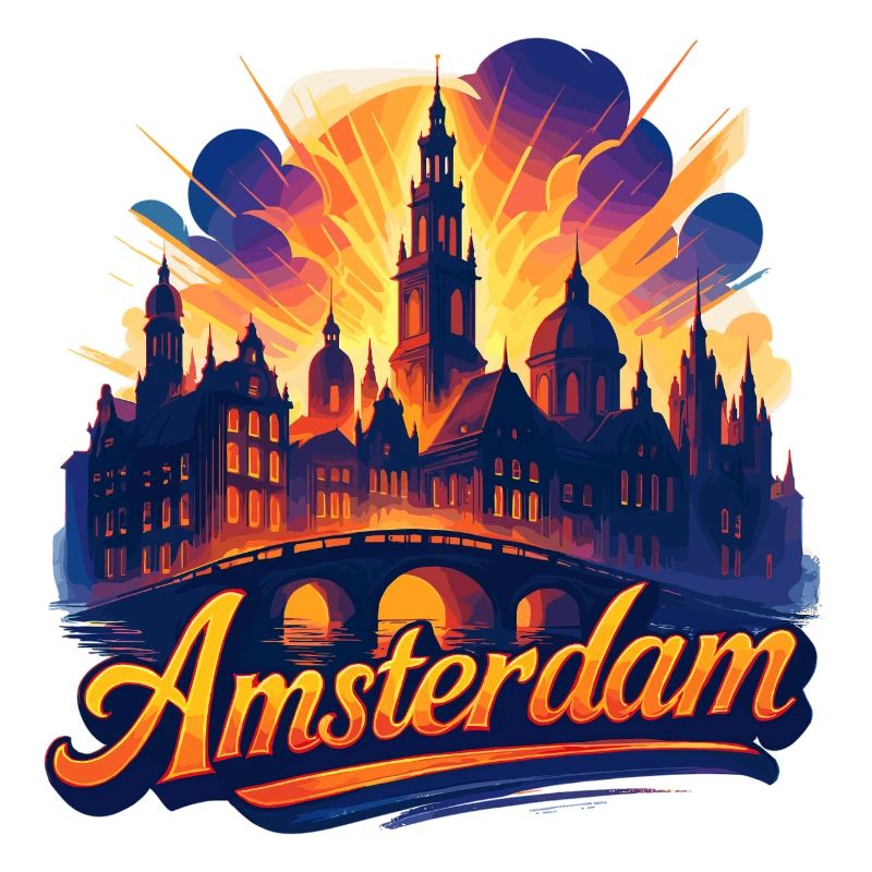Amsterdam Capitale Pays-Bas Pays-Bas Cadeau
