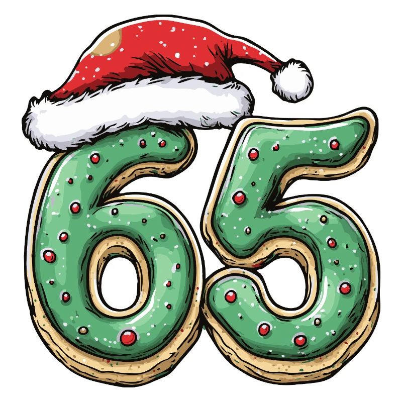65 chiffres Cookie Noël