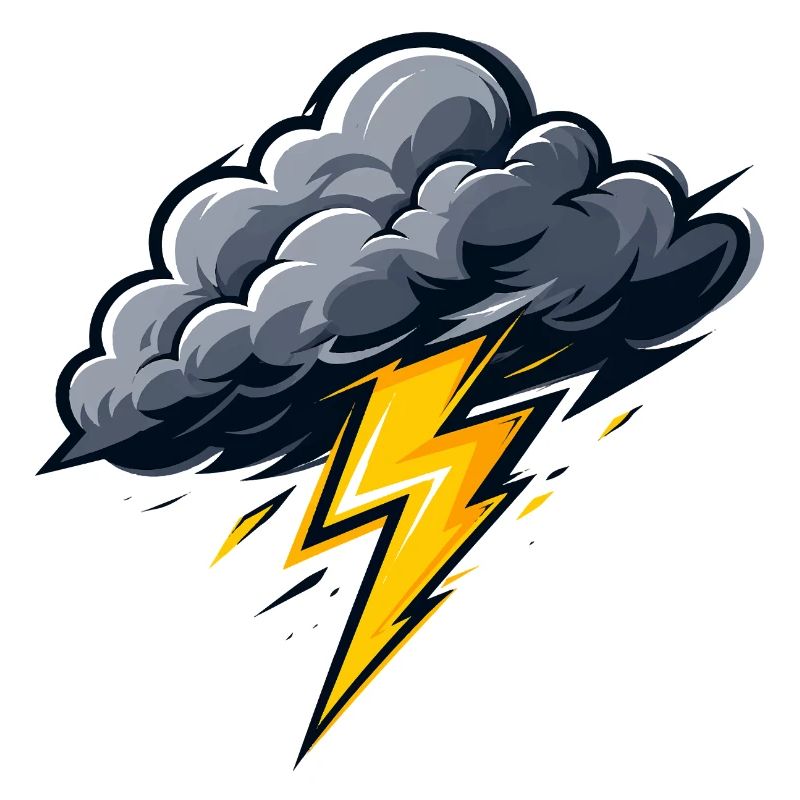 Cloud Lightning Thunderstorm Storm Weather Motif