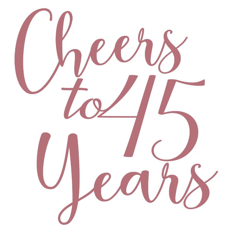 Vive le 45e anniversaire de 45 ans