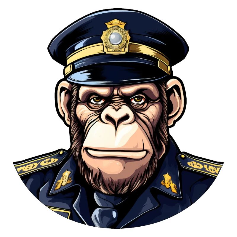 Schimpansen Polizist