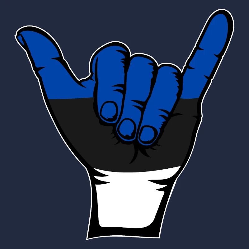 Estonie Drapeau Surf Symbole