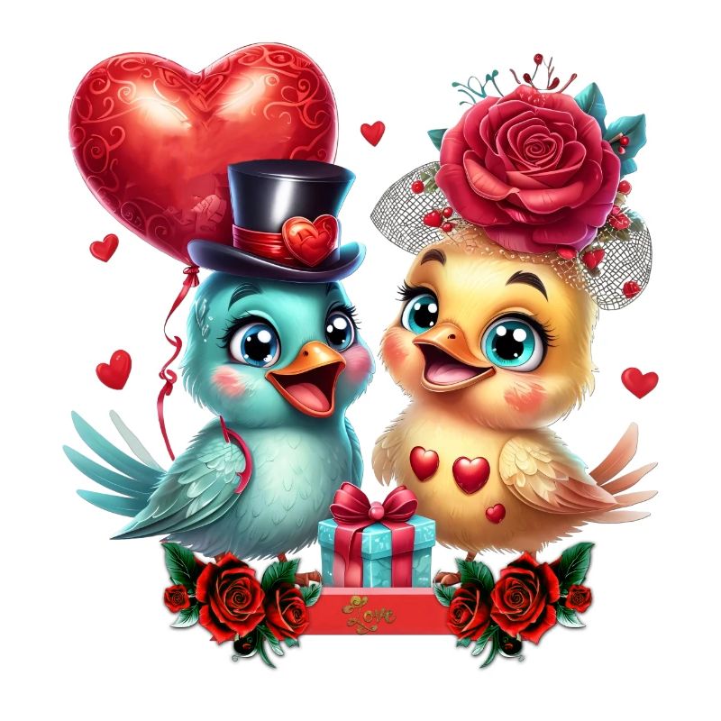 Heart Balloon and Rose Magic