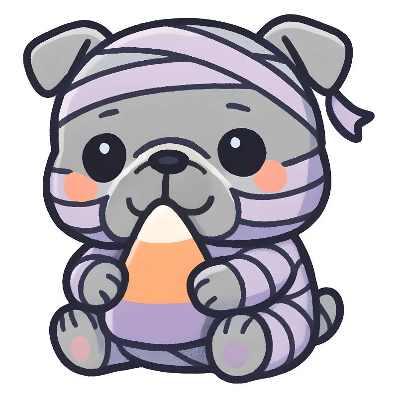 Dog Mummy Candy Corn