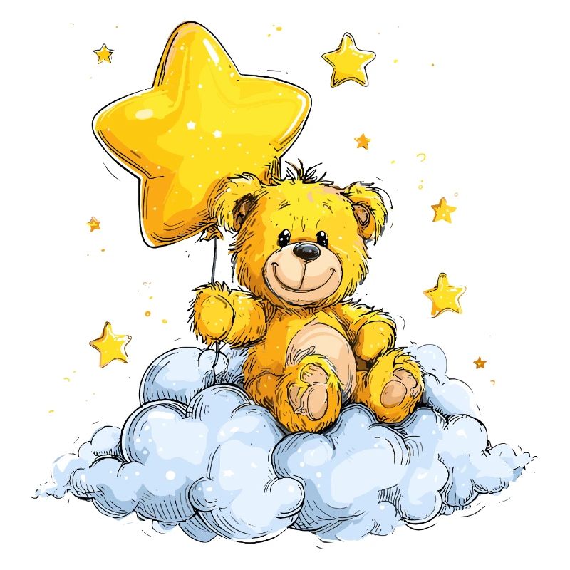 Star Bear on Cloud – Cuddle Dream