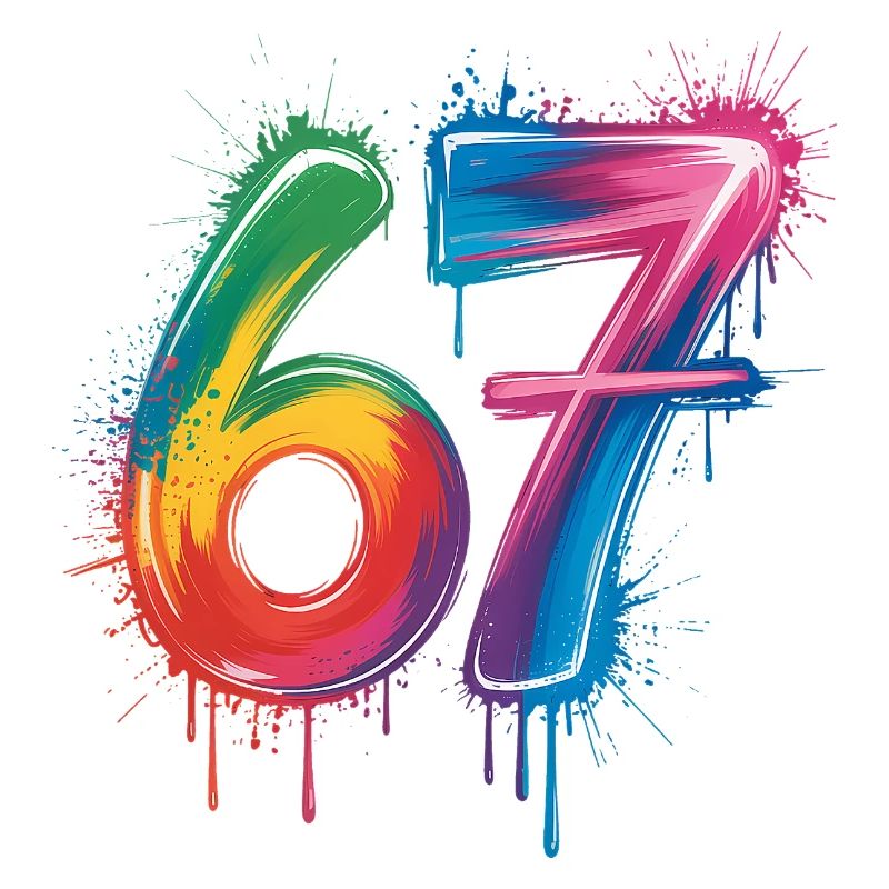 Six Sept Couleur Éclaboussure