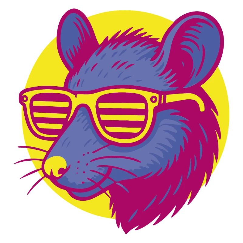 Ratte mit Sonnenbrille