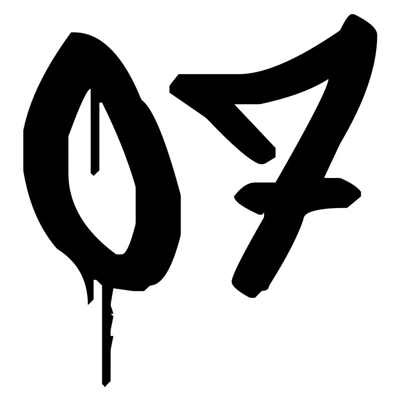 Nummer 07 Urbaner Graffiti-Stil