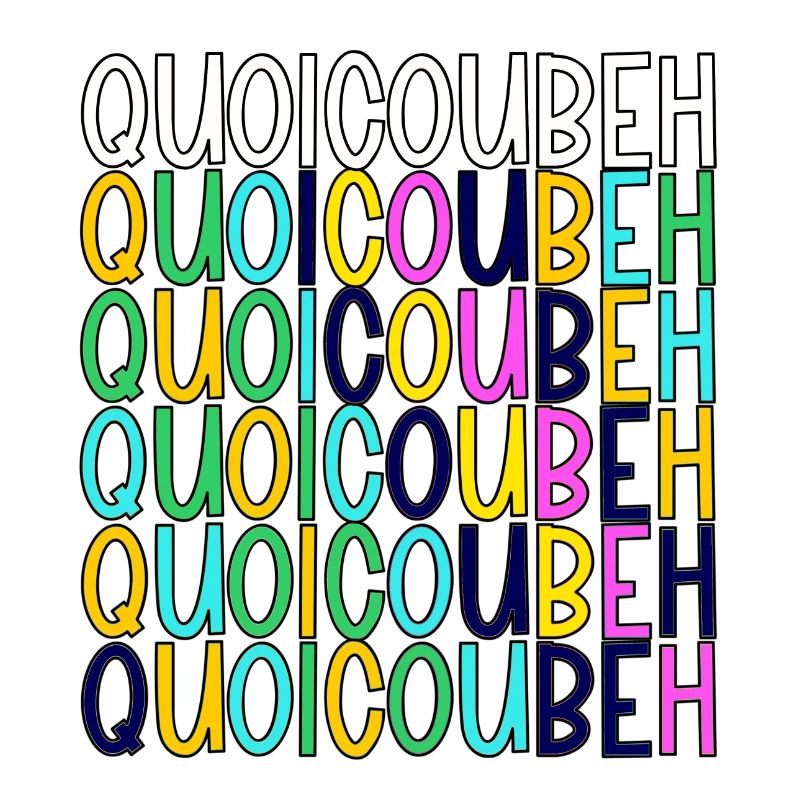 QuoiCouBeH Arc-en-Ciel en Grille
