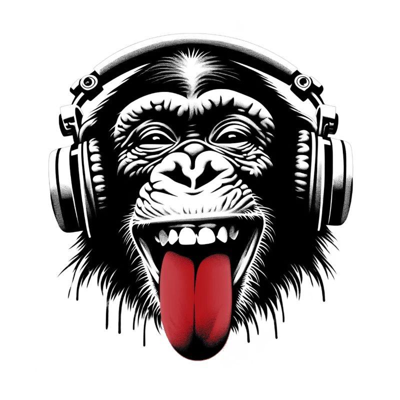 Kopfhörer Affe Musik Monkey World 🎧
